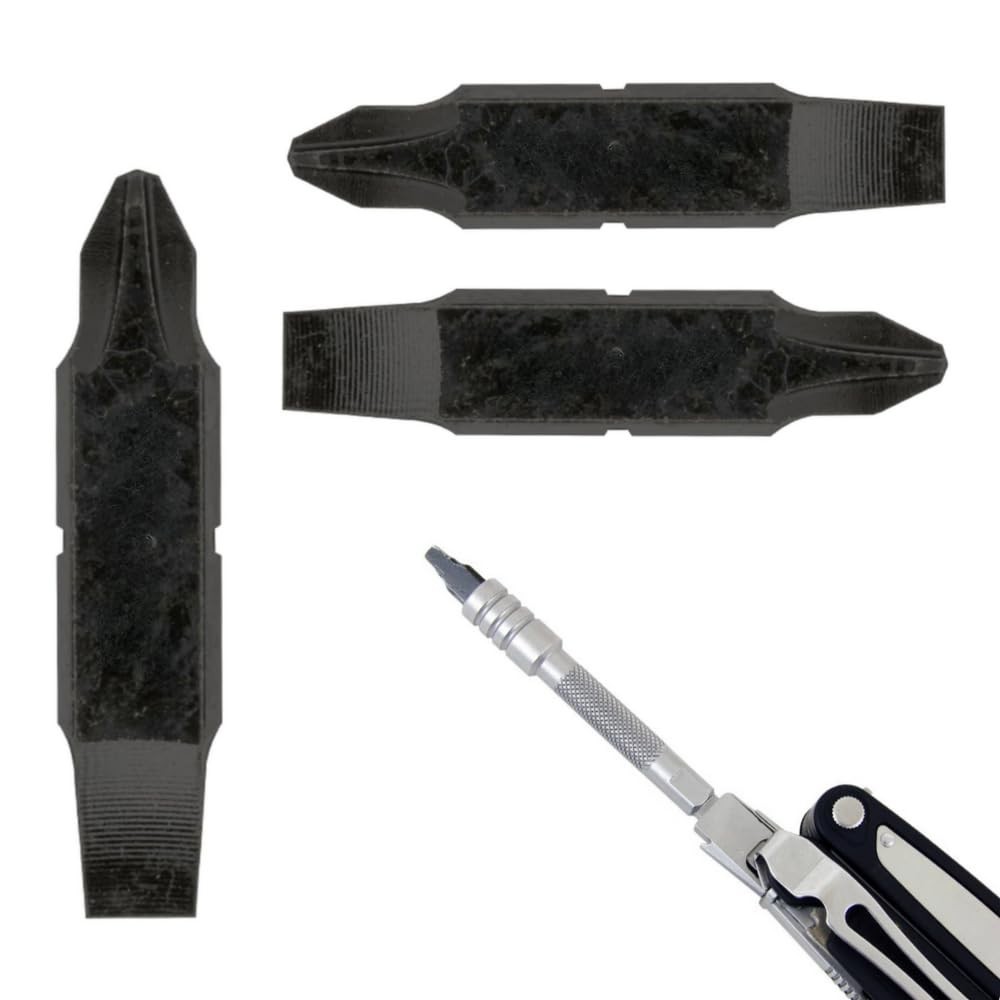 [3 Pack] Replacement Two-Sided Screwdriver Bit For Leatherman Multi-Tool – #1…