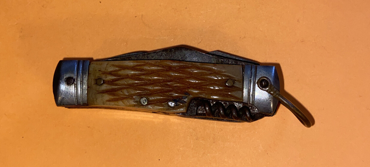 *PRE-OWNED*UNBRANDED-8 FUNCTION MINIATURE MULTI-TOOL (scissors broke)-FREE SHIP*