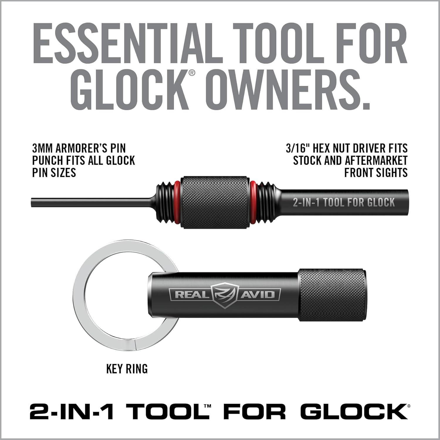 Glock Accessories – Choose between 2-In-1 Tool, 4-In-1 Tool or Pro Pack for Gloc