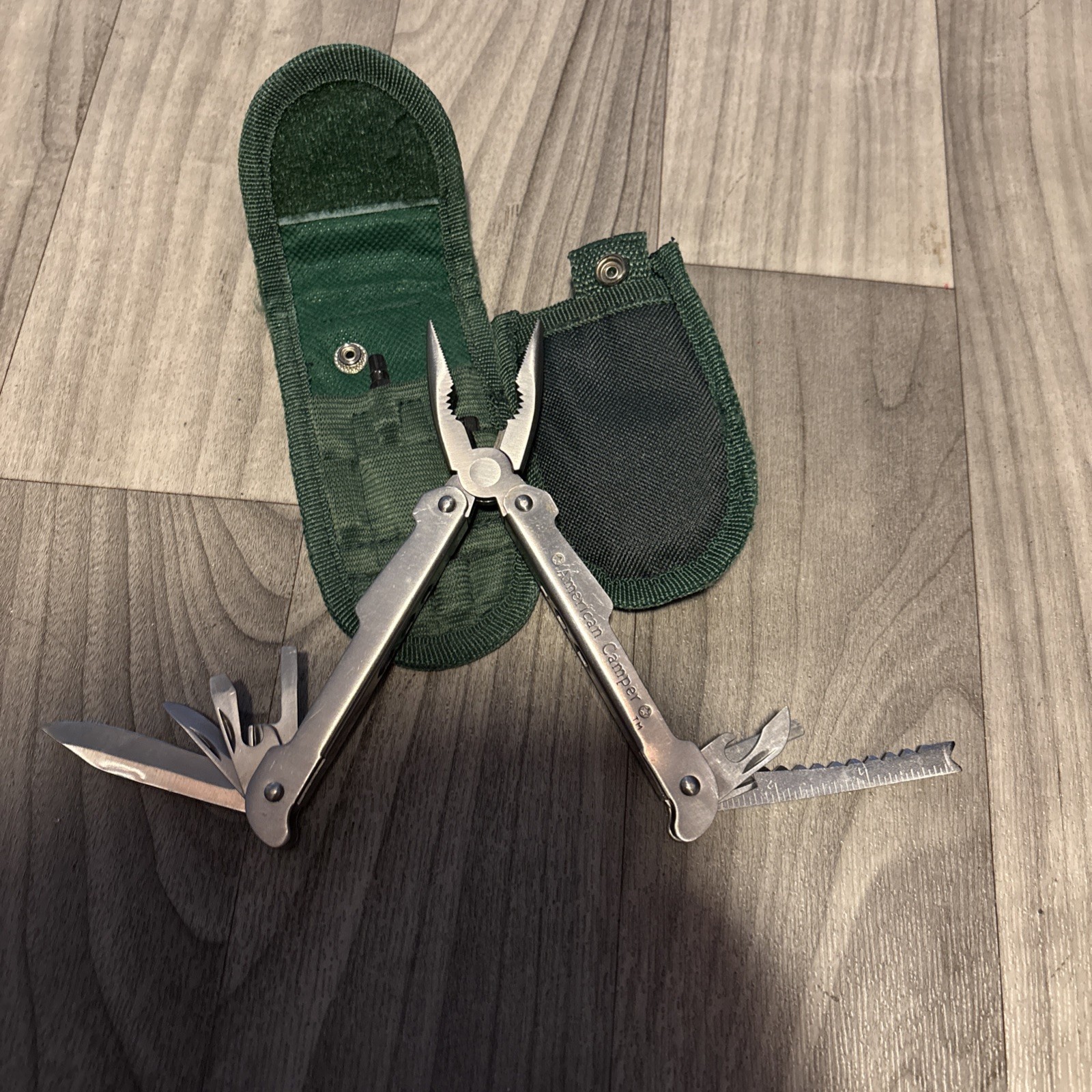 American Camper Stainless Steel Camper’s Multi Tool Kit w/ Bits & Carrying Case