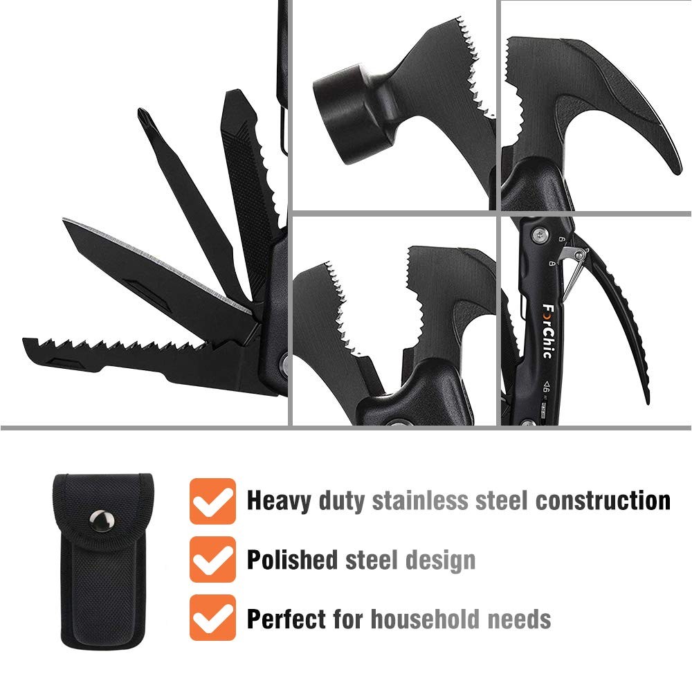 12 in 1 Hammer Multitool, Stocking Stuffers for Adults, Mens Gifts for Christ…