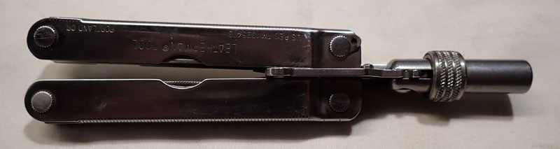 Leatherman PST, Original with leather Sheath & Rare Tool Adapter Kit