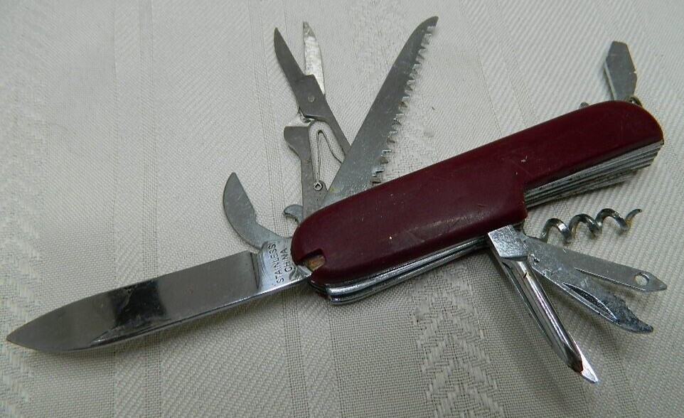 Multi Tool Pocket Knife 10 Tools in 1 6″ long including blade & handle Stainless