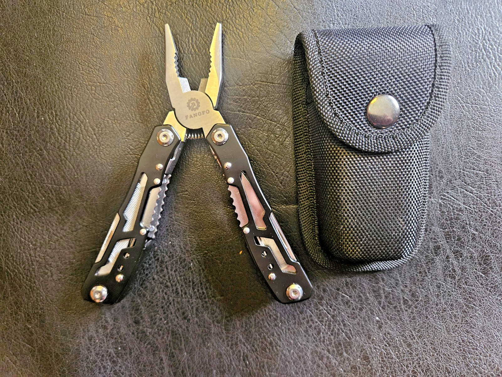 Fangfo Multi Tool Folding Pliers with Sheath Compact Utility Tool