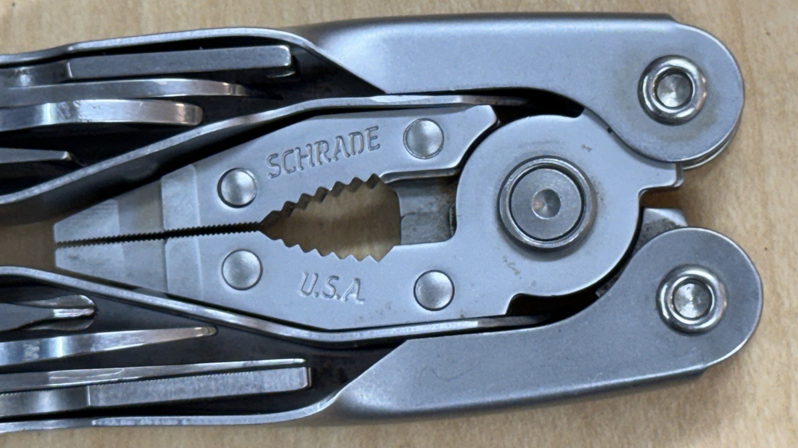 Schrade Tough-Tool Multi-Tool Pliers Knife with Leather Sheath! Made In USA!!!