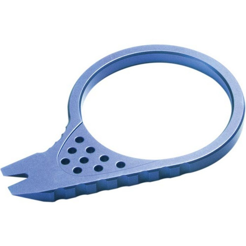 Kubey Pry Tool Blue With Finger Ring Titanium Construction Lightweight – KU410B
