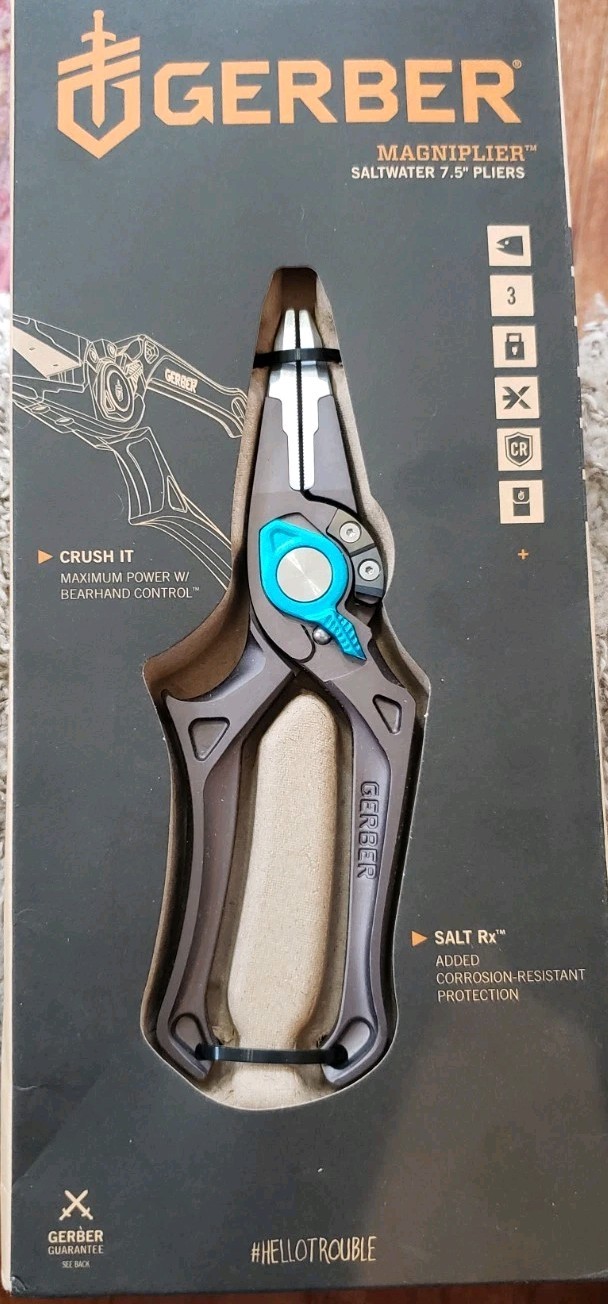 NEW GERBER “Magniplier” Saltwater 7.5″ Pliers With SALT RX. 31-003556.