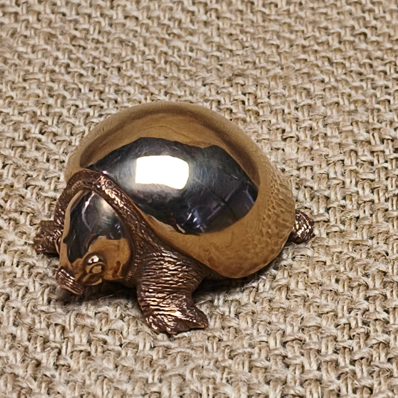 Purple copper Pig-nosed turtle Tortoise handcraft animal reptile statue ‌Fly Ri