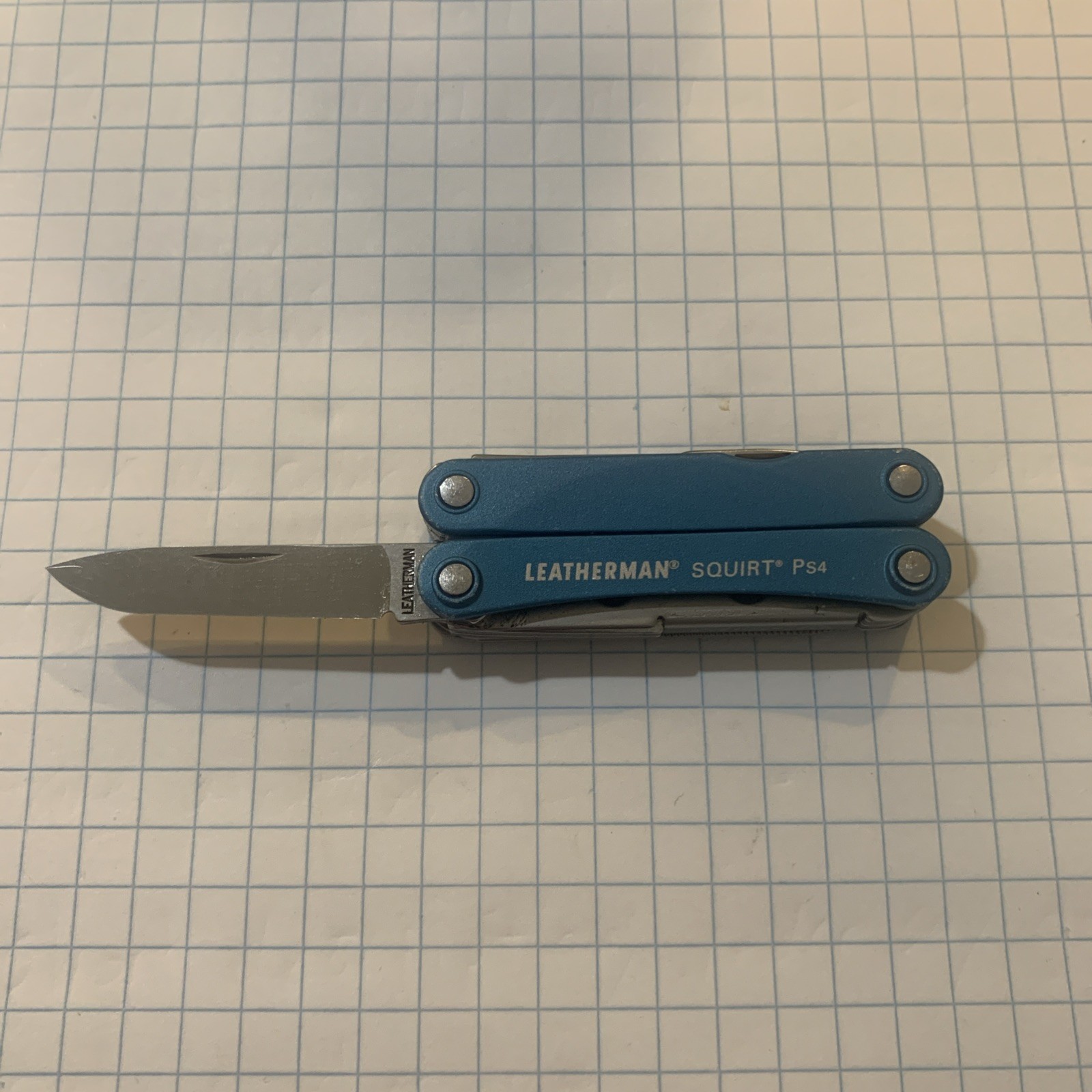 Leatherman Squirt PS4 Blue Multi Tool Rare And Retired – Super Clean EUC 9.5