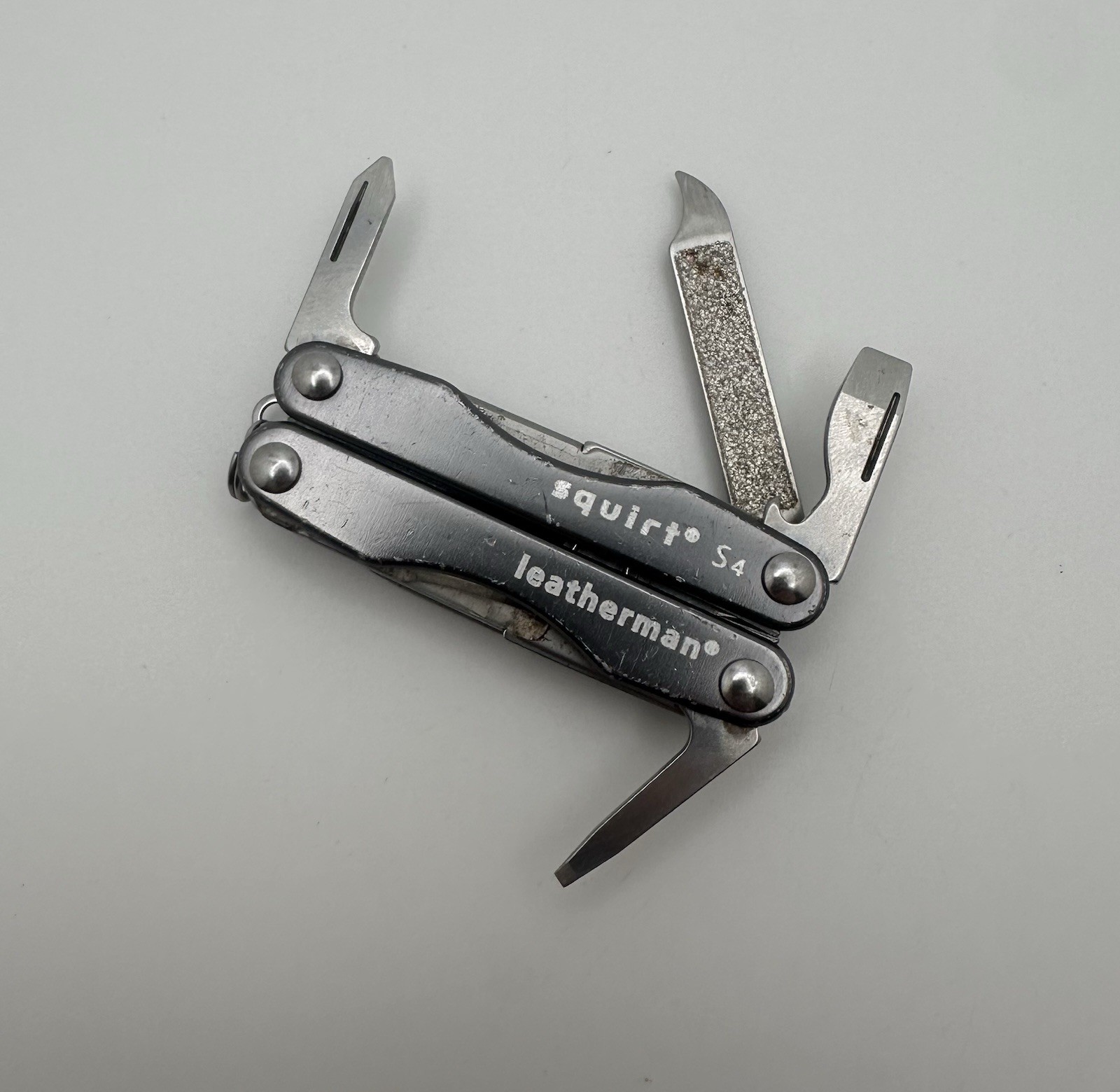 Leatherman Squirt S4 Multi-Tool Scissor Pocket Knife EDC Grey Stainless