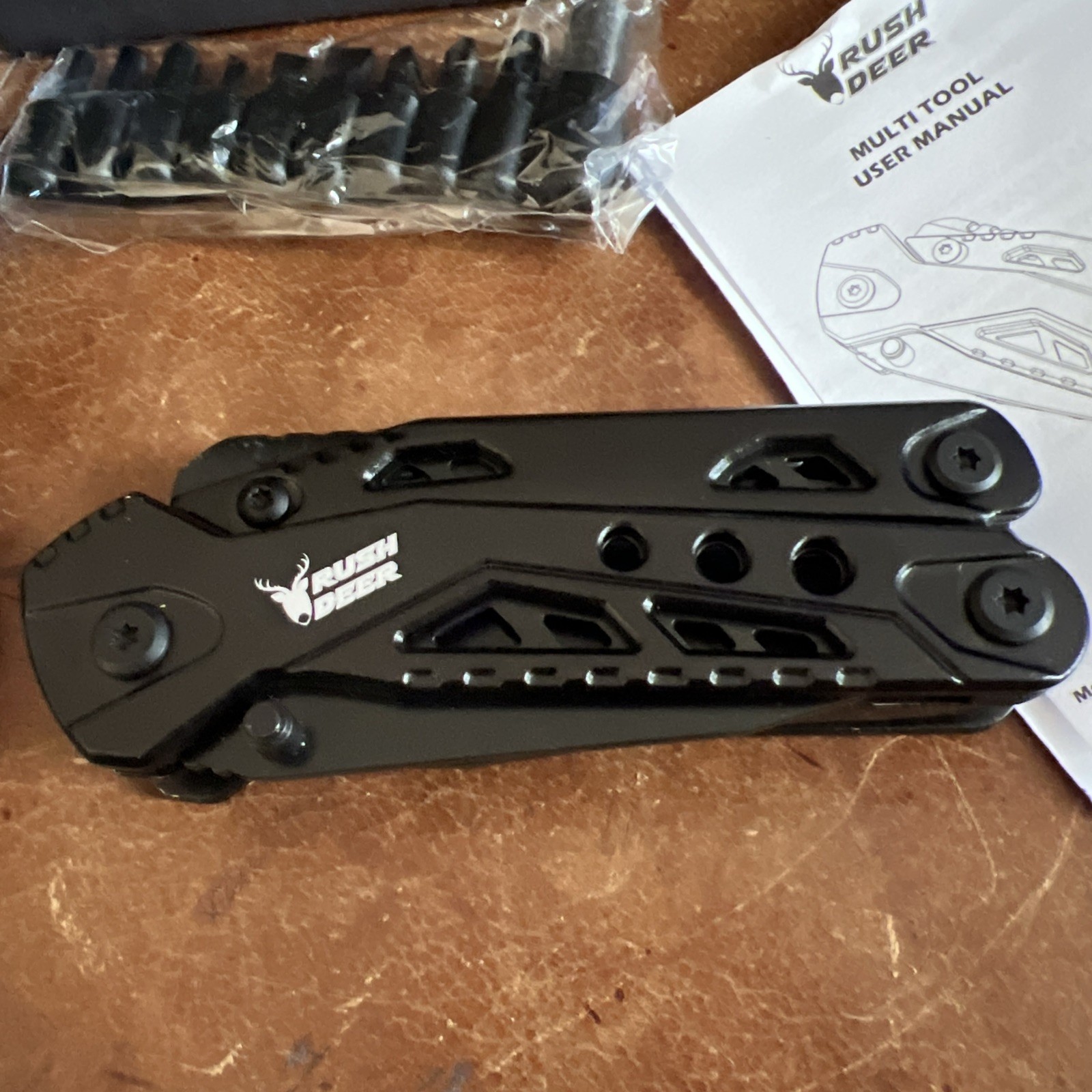 Rush Deer 16-in-1 Multi-Tool Plier Survival Gear Camping Tool w/ Nylon Sheath