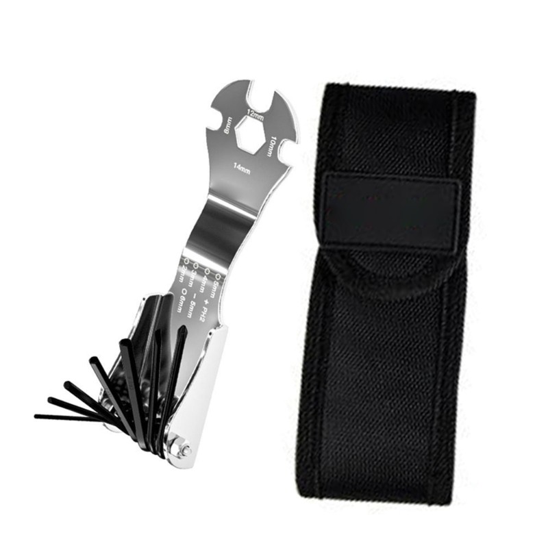 11 in 1 Repair Tool Folding Multifunction Multiple Repair Tool Kit Carbon Steel
