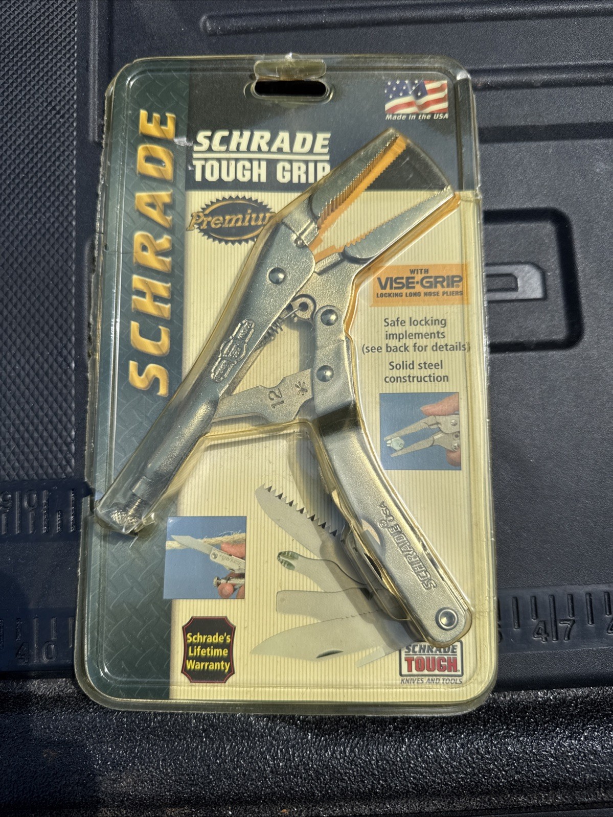 Schrade Tools USA Vise Tough Grip Rare Locking Implements USA Nos ST6HCP
