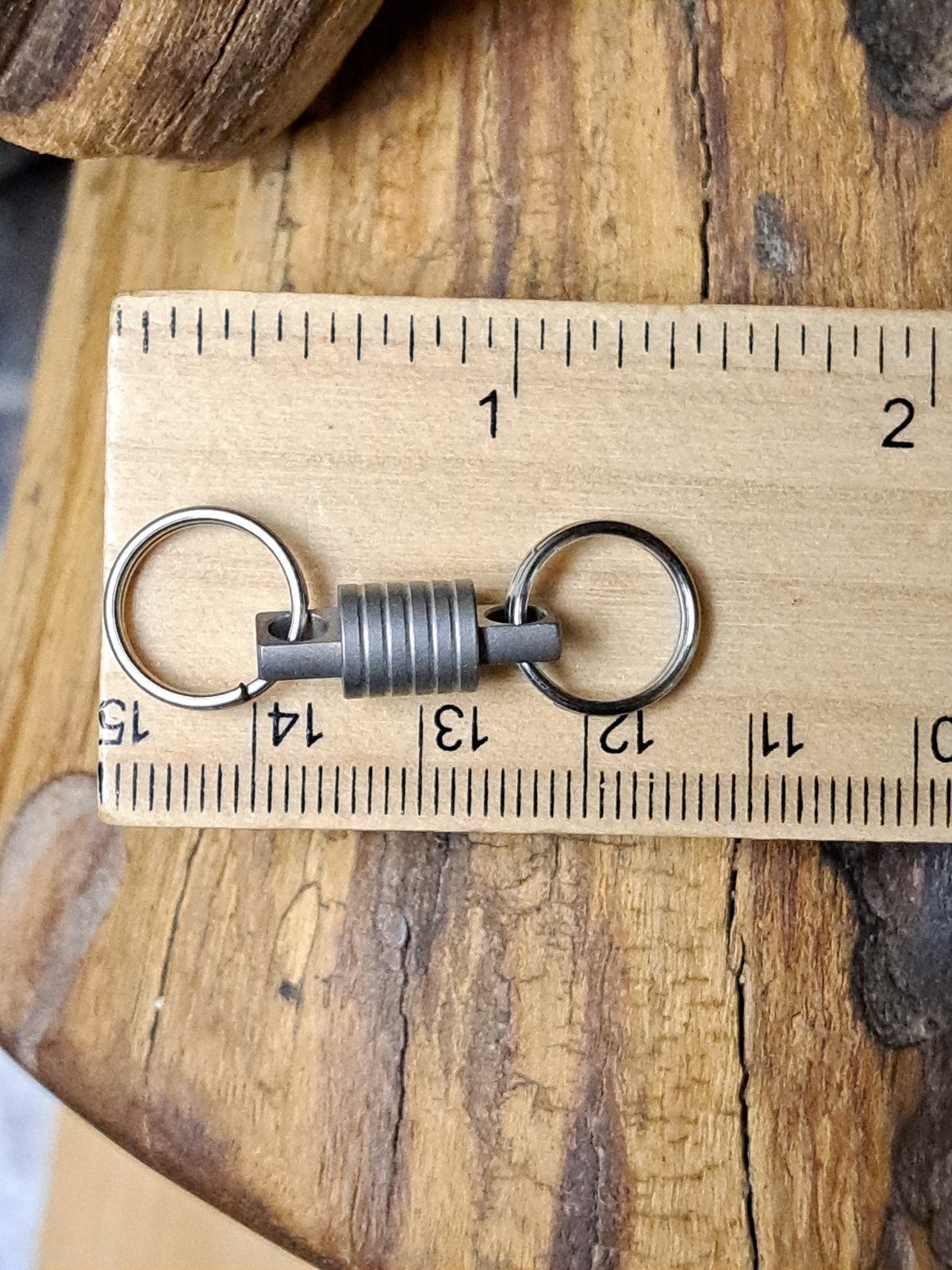Pro Super Mini Series Titanium Swivel With 12mm Titanium Keyrings