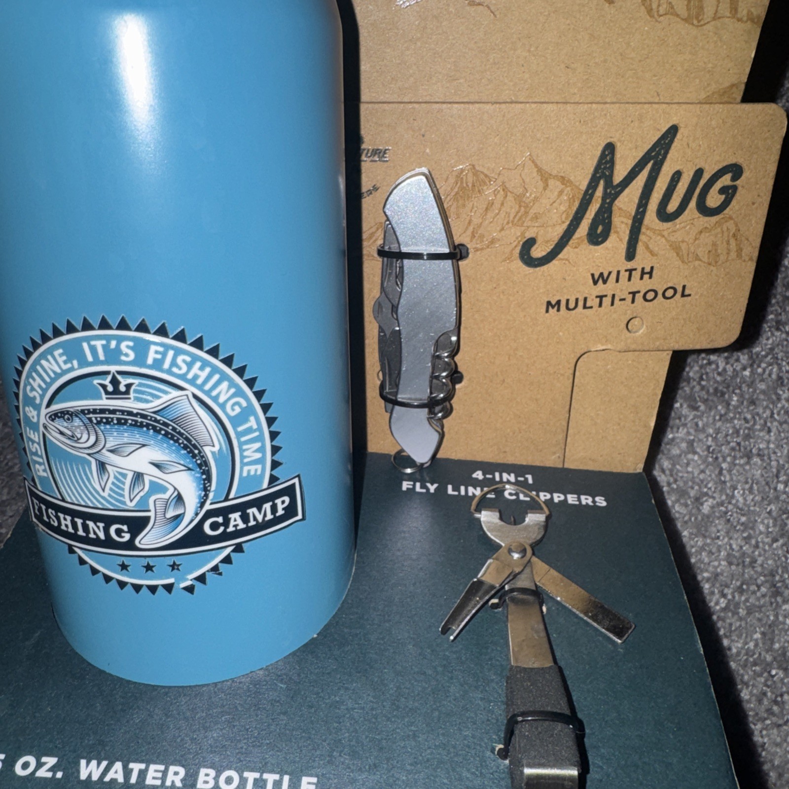 Adventure Water Bottle & Fishing Tool Set