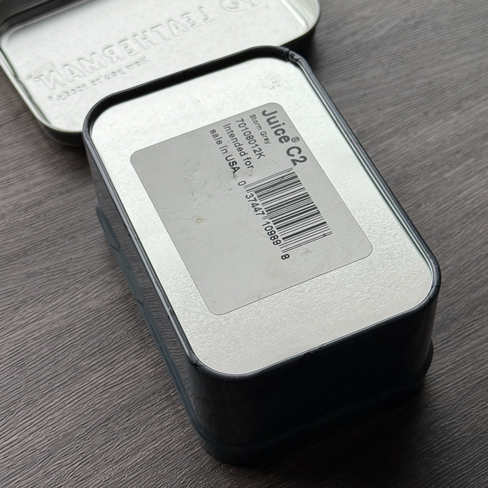 Leatherman Juice C2 Storm Gray. New In Gift Tin Box