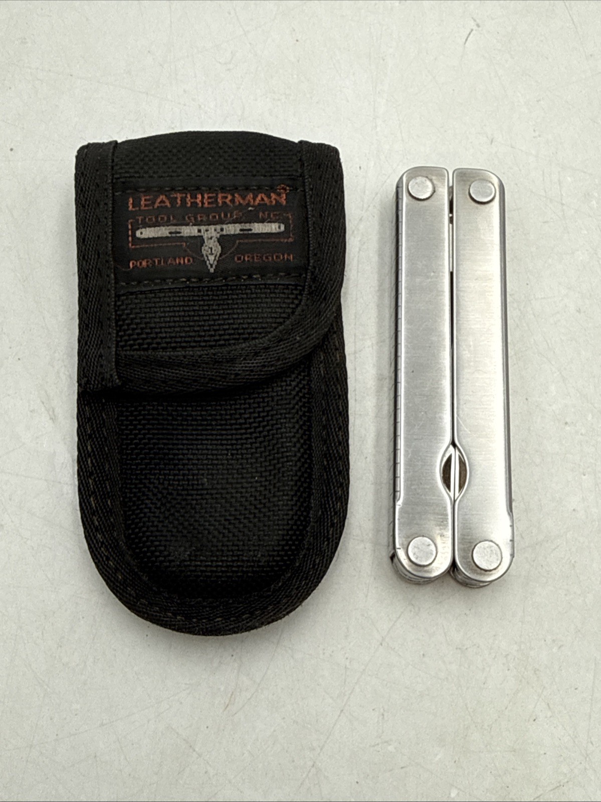 Vtg 1993 Orig. Leatherman PST POCKET SURVIVAL TOOL US Reg. 1325473 W/ Nylon Case