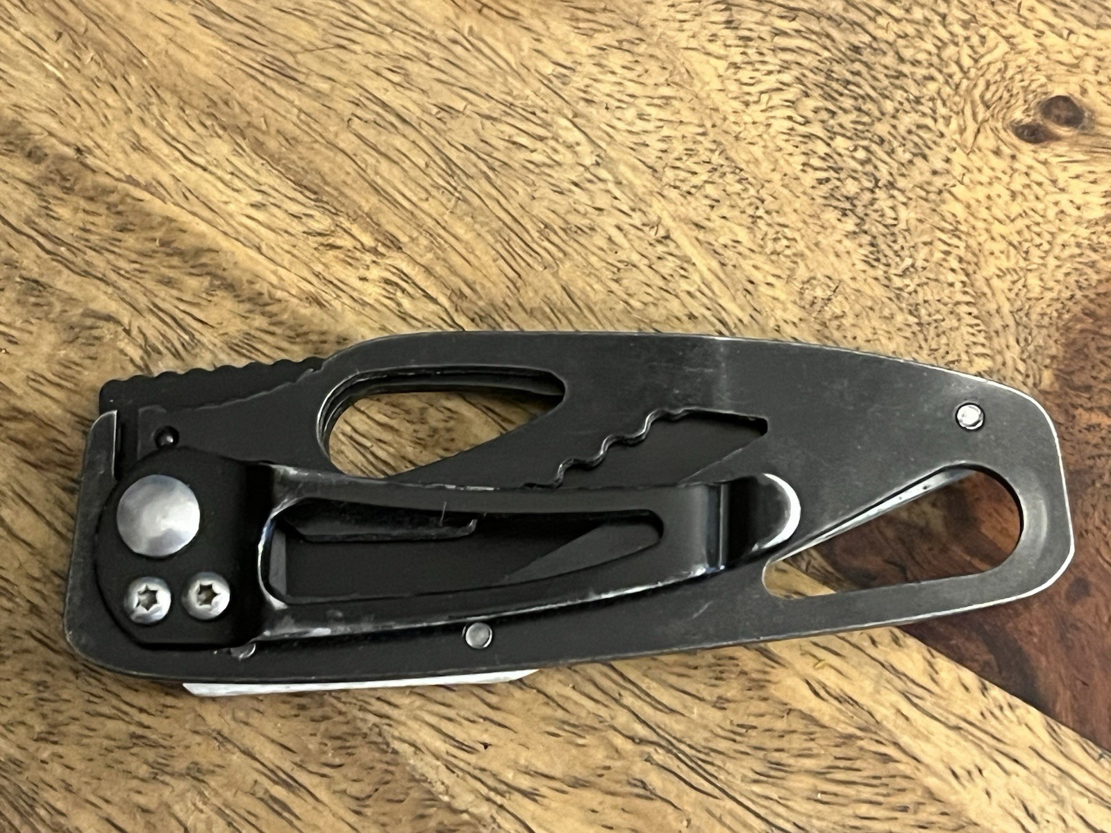 Snap-On BLACK Pocket Knife VERY NICE!! TSA Confiscated ~TASKCo