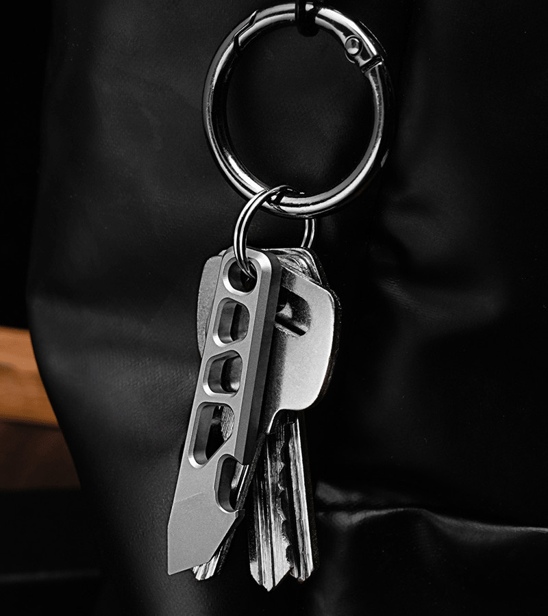 For EDC Titanium Alloy Multi Tool Pry Bar Crowbar Bottle Opener Pendant Gift NEW