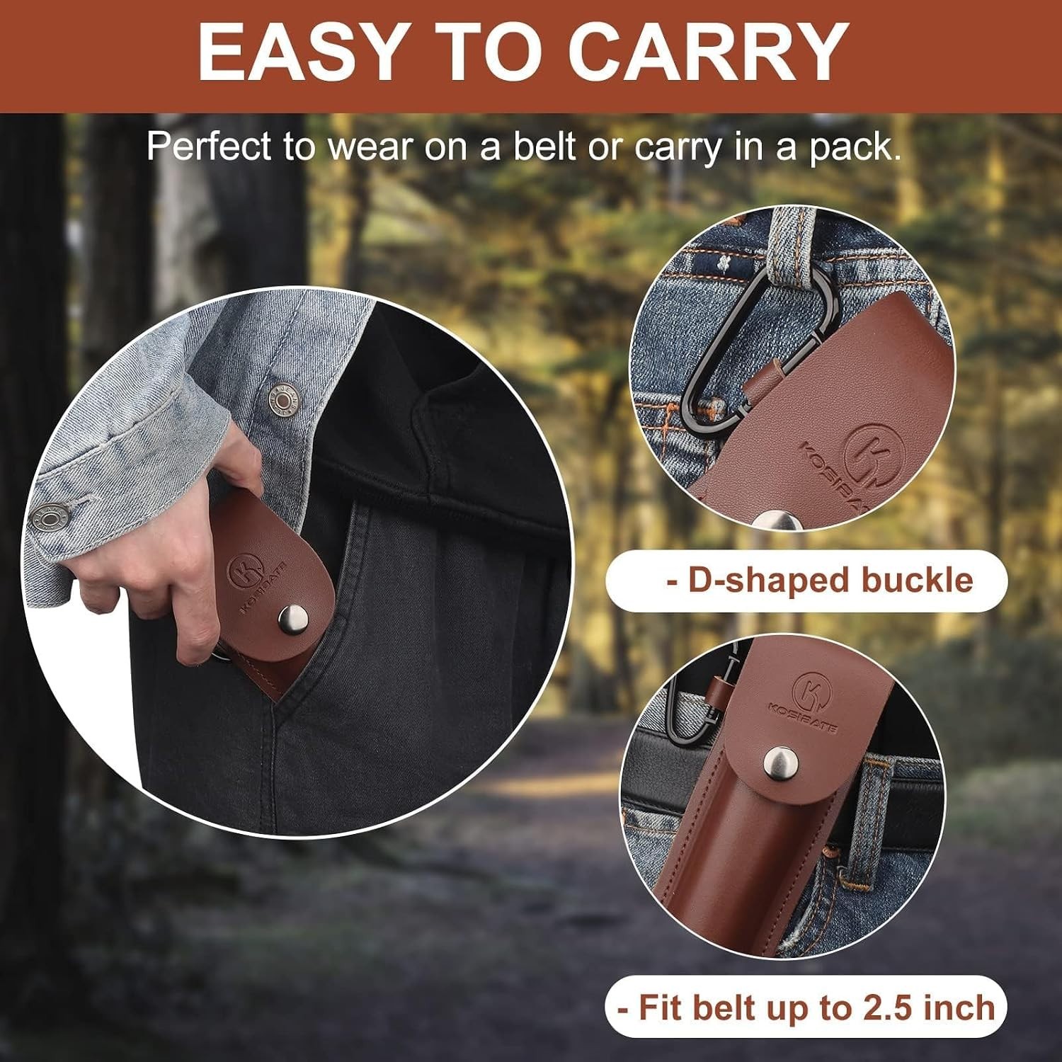 Durable Hand Auger Wrench with Genuine Leather Sheath – Lightweight & Efficient