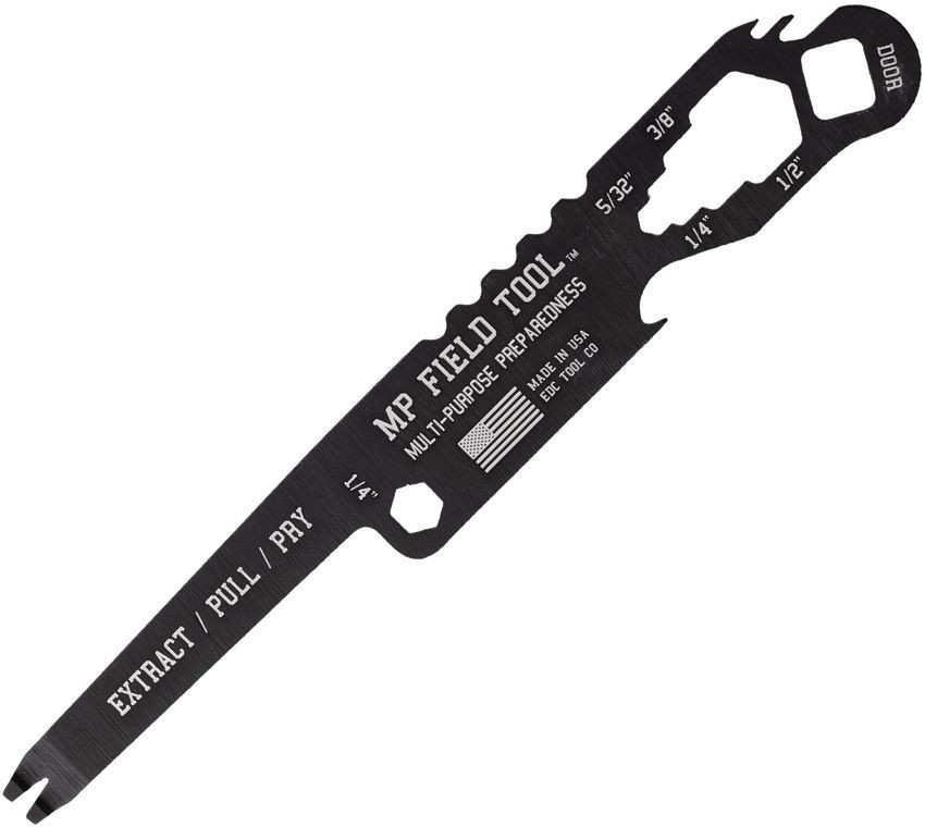 EDC Tool Co MP Field Tool Black Integrated Essentials Common Hex Sizes USA MADE