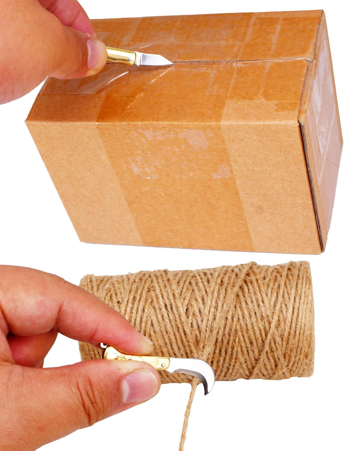 Novelty Tiny Package Box Cutter Opener Knife Tools, 2 Inches EDC Outdoor 3 Pcs