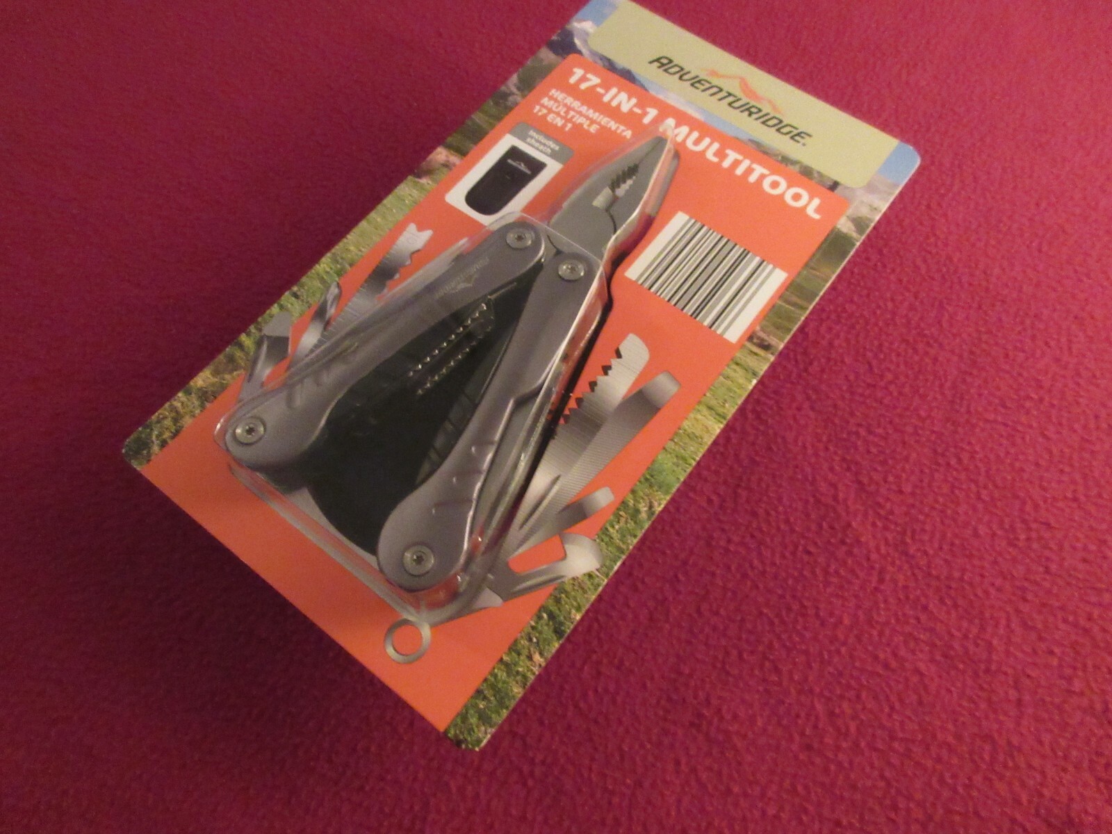 ADVENTURIDGE 17-in-1 Multi Tool With holder New Factory Sealed
