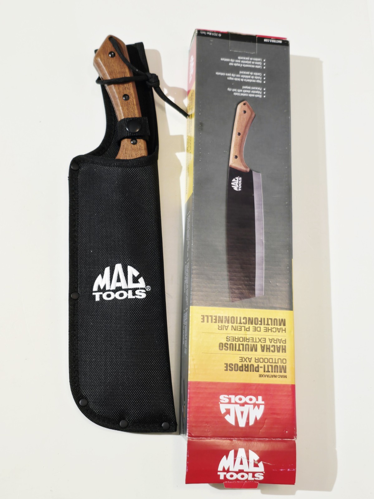 NEW MAC Tools 16″ Nata Axe Hatchet with Full Tang Handle & Nylon Carrying Case
