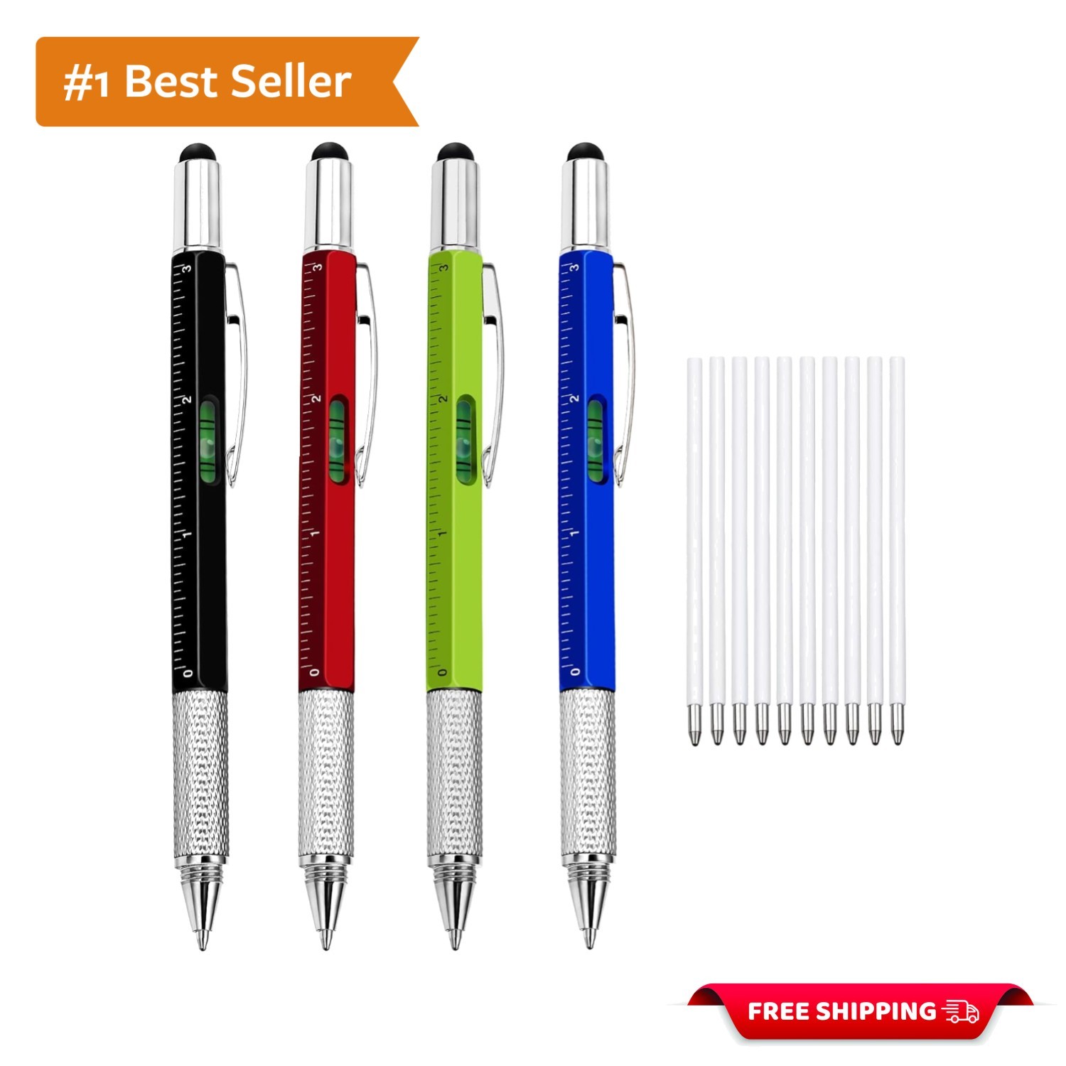 Durable Multitool Pen Set with Refills – The Ultimate Gift for DIY Enthusiasts
