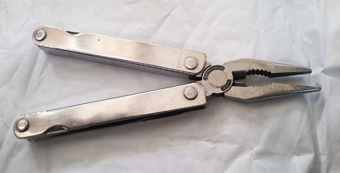 Vintage USA Leatherman Multi Tool & Sheath US REG TM 1325473 Pliers Knife