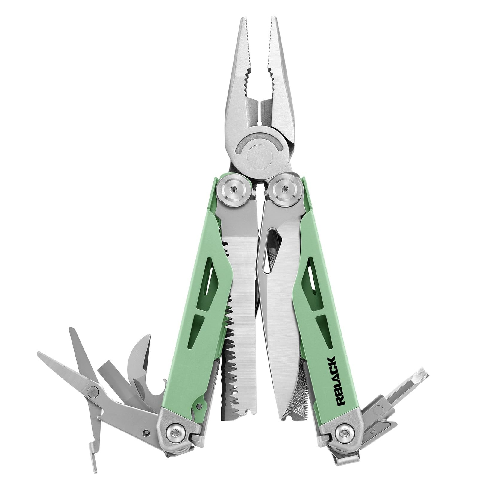 Multitool, 21-in-1 Multi Tool Pliers with Safety Locking and Spring-Action Sc…