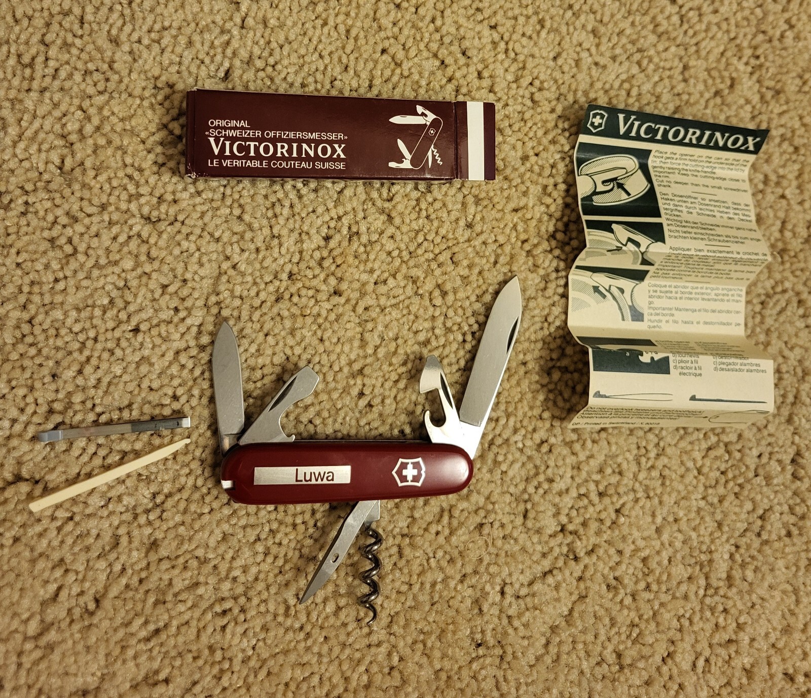 Victorinox Original Swiss Army Knife Luwa Branded New in Box 0.3602 Tourist Red