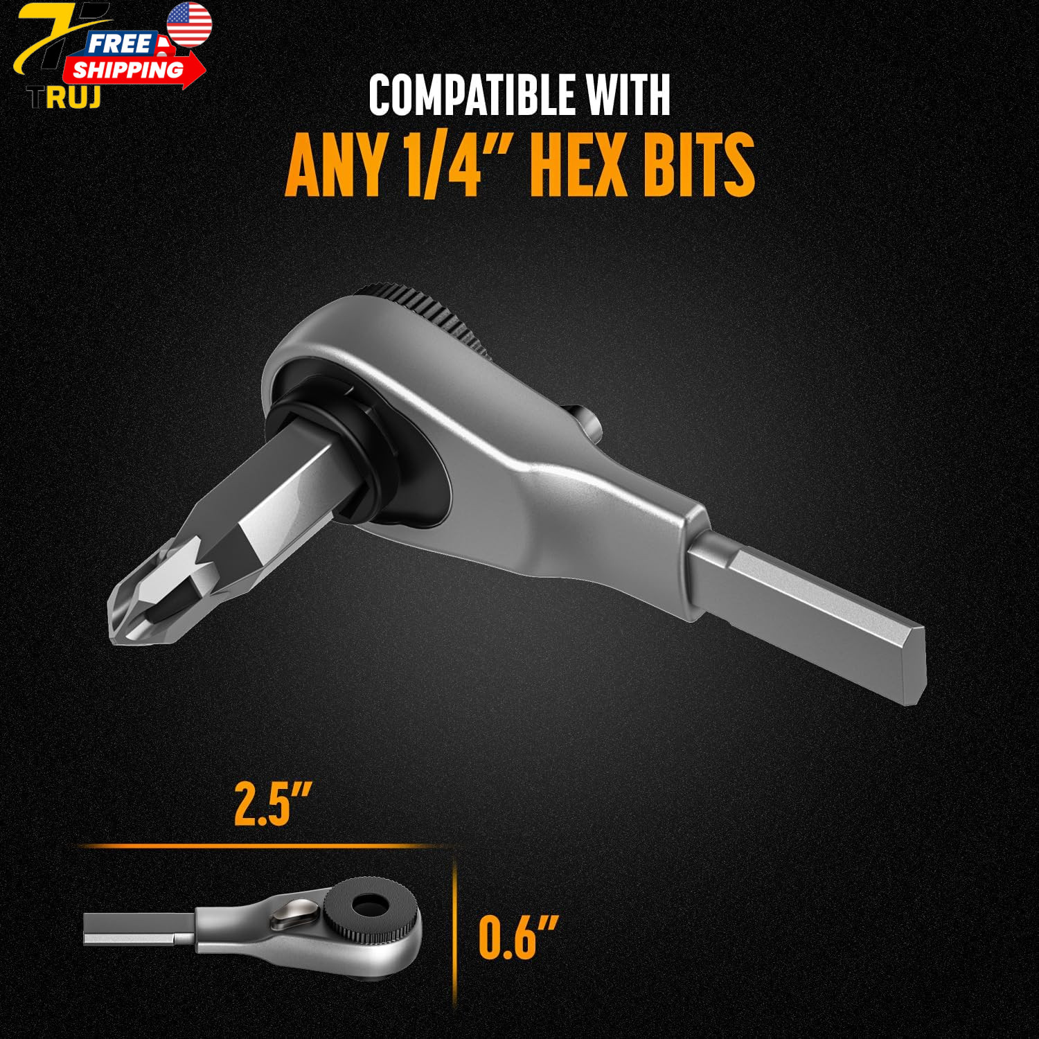 Flat End Ratchet Driver Designed for Leatherman Models Compatible with Multi Too
