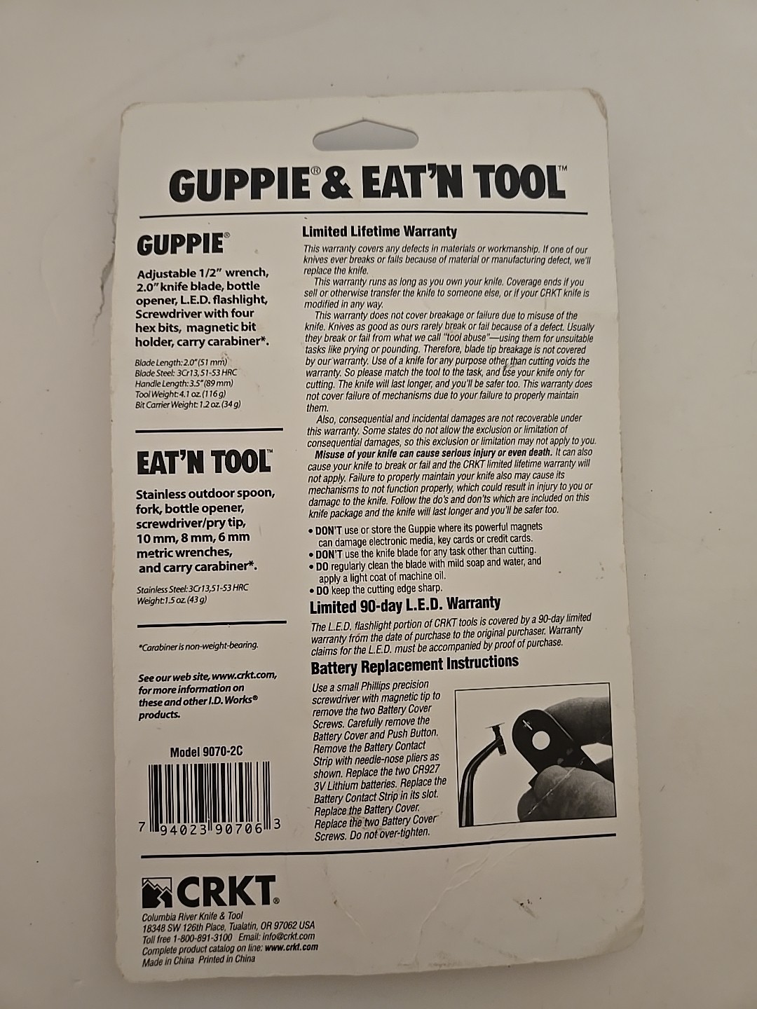 NEW CRKT GUPPIE and Eat’n Tools New In Package 2000’s Multitool Rare!