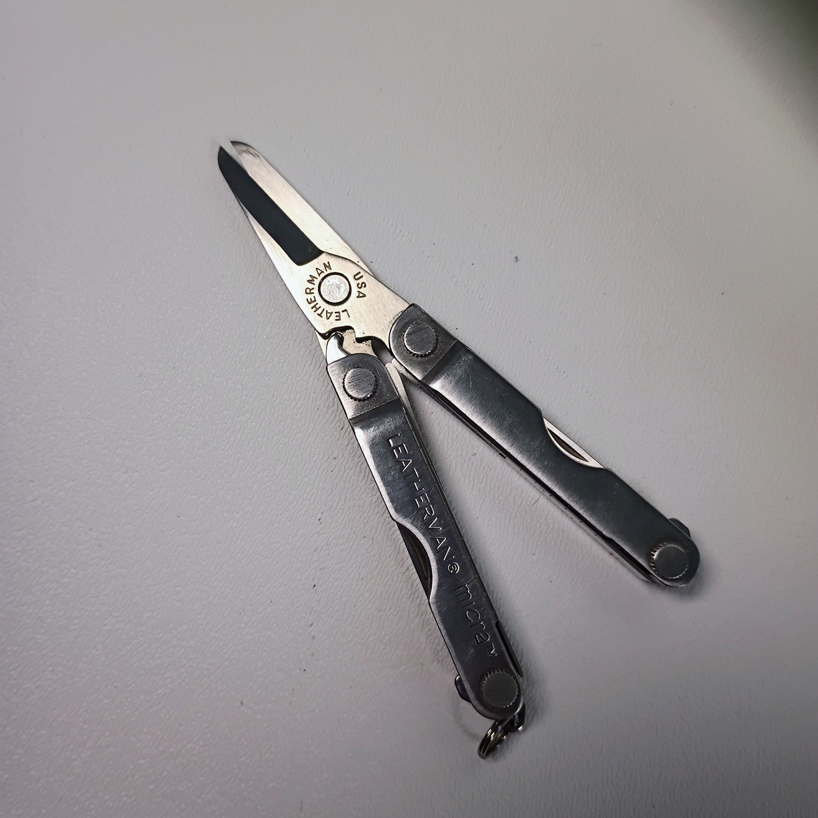 Leatherman Micra + 100% GENUINE Made in USA Exc. Condition Patent Pend Keychain