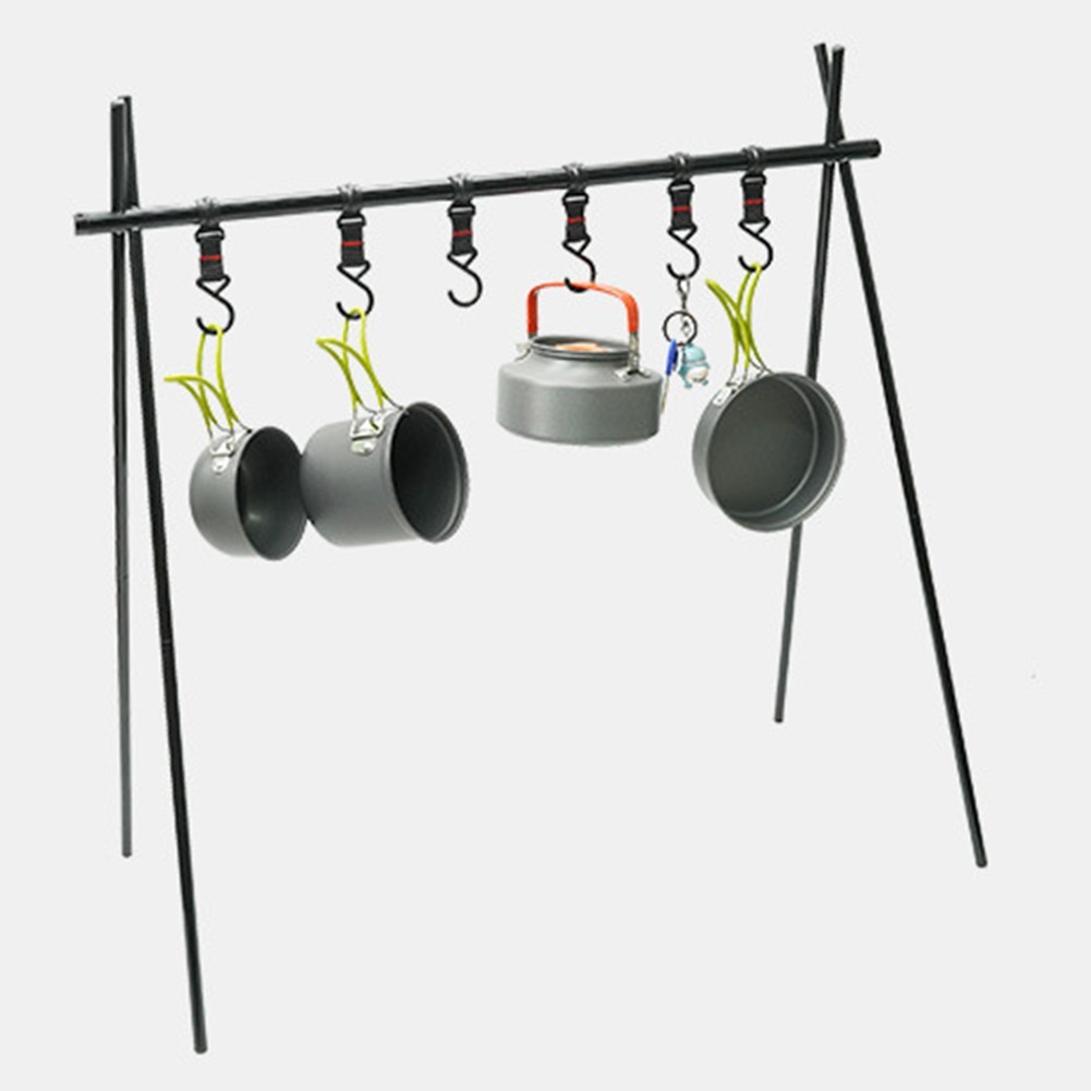 Heavy-Duty Outdoor Camping Triangular Hanging Rack – Easy Setup & Compact