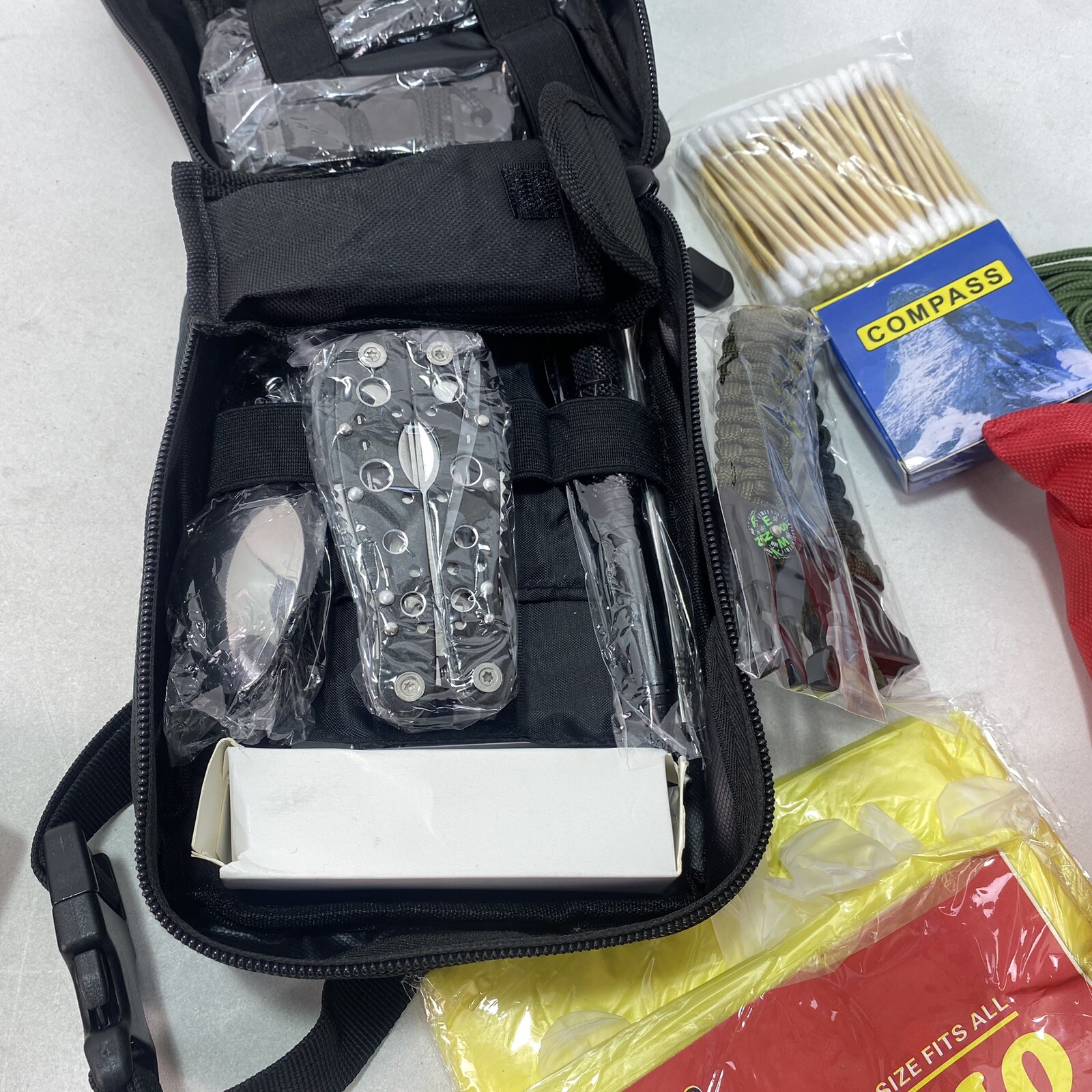200Pcs Professional Emergency Survival First Aid SOS Kit for Camping Adventures