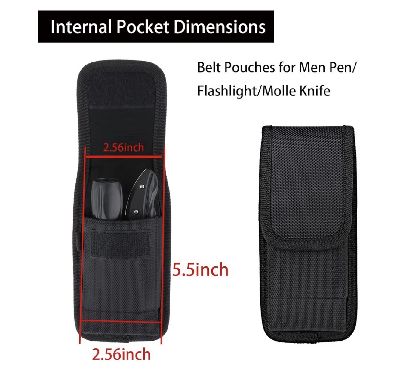 Multitool Sheath EDC Pouch MultiPurpose Belt Clip Tool Holder 2 Belt Keepers New