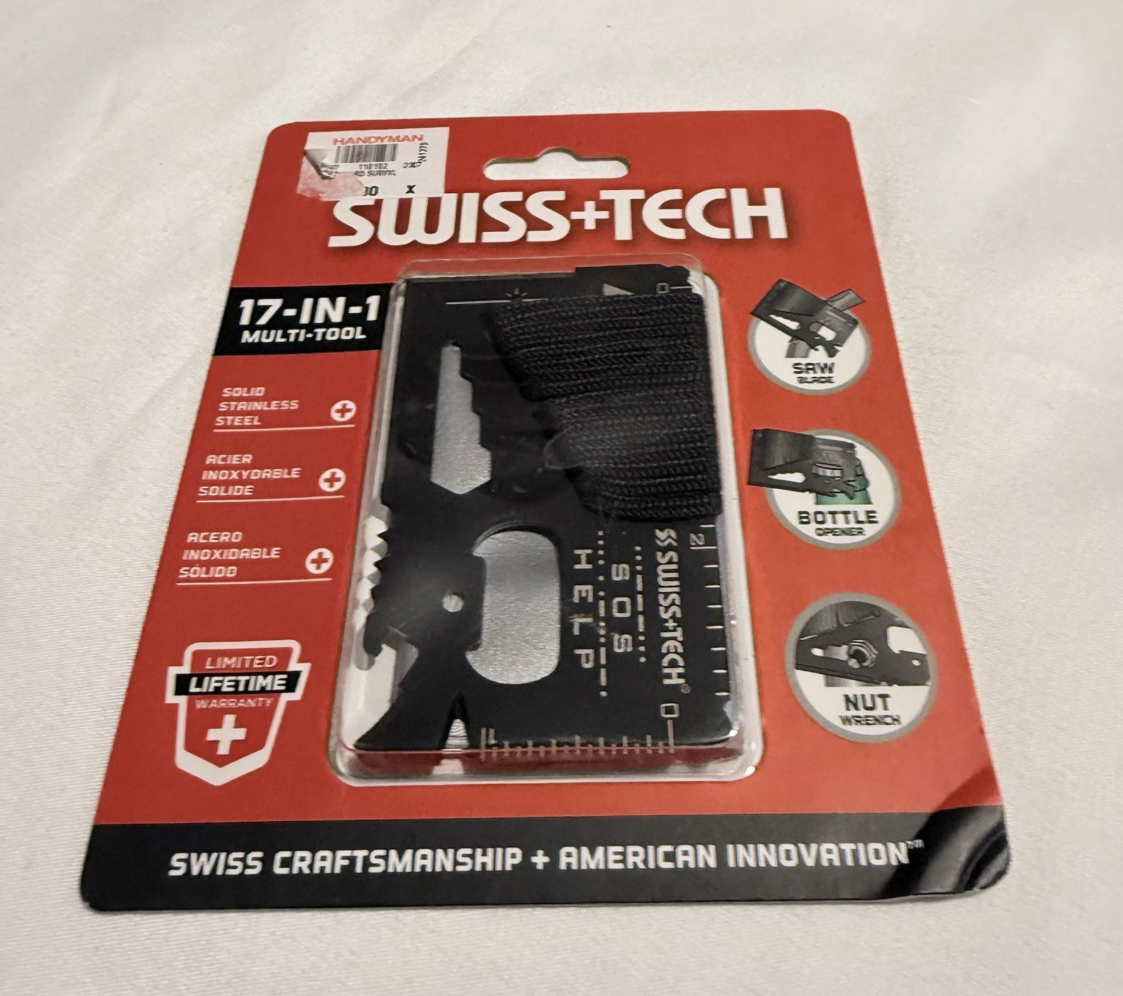 Swiss+Tech 17-in-1 Credit Card Survival Tool Fits Into A Wallet Brand New