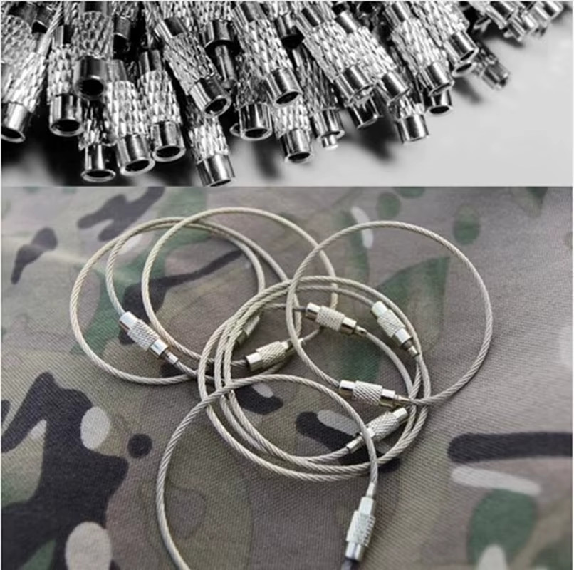 10PCS 15CM Outdoor Tools EDC Camping Tools Tactical Equipment Multi Keychain Kit