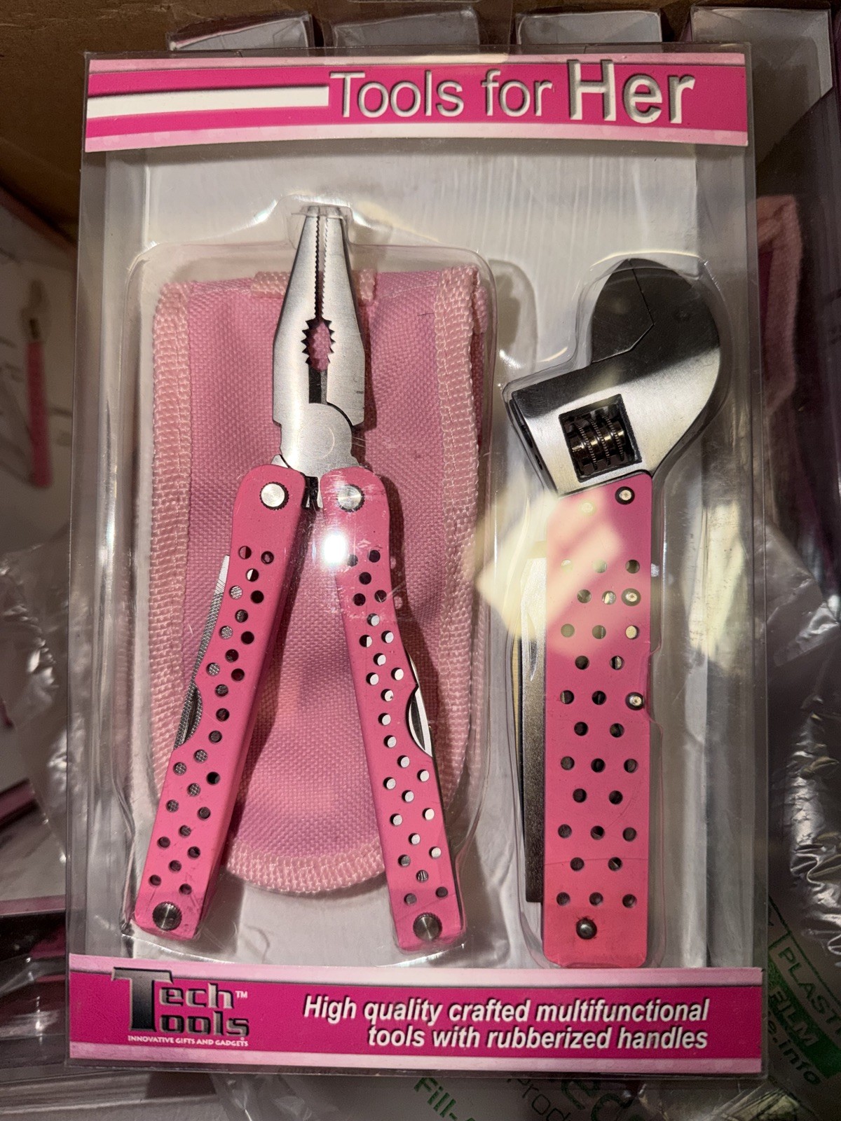 Lot Of 5 Tools For Her 14 in 1 Multifunctional Tool & Wrench Set Pink
