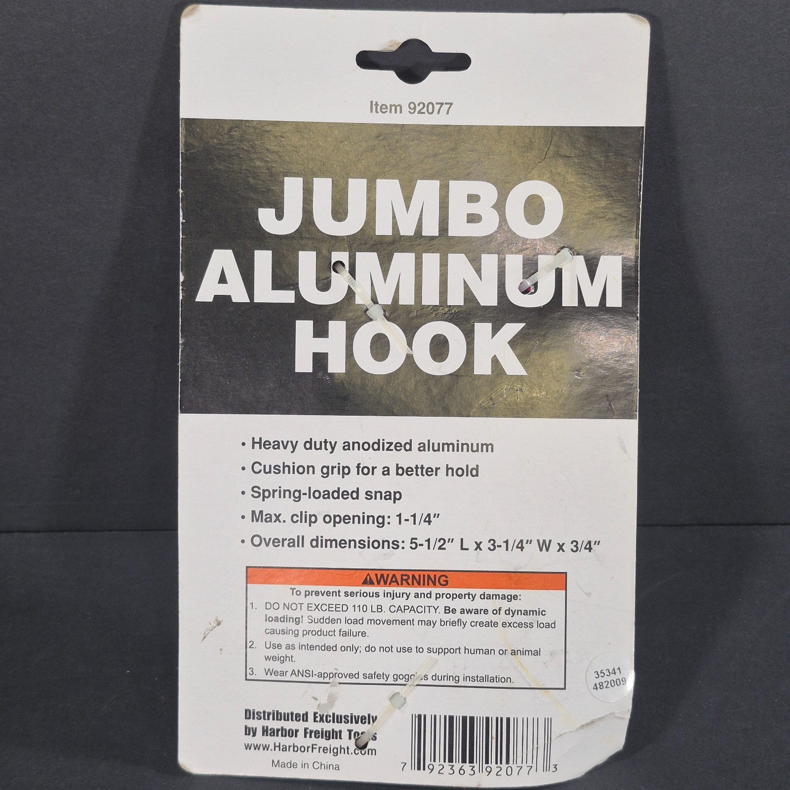 Jumbo Aluminum Hook: Heavy Duty Anodized Aluminum Jumbo Multi Use Hook, Pink