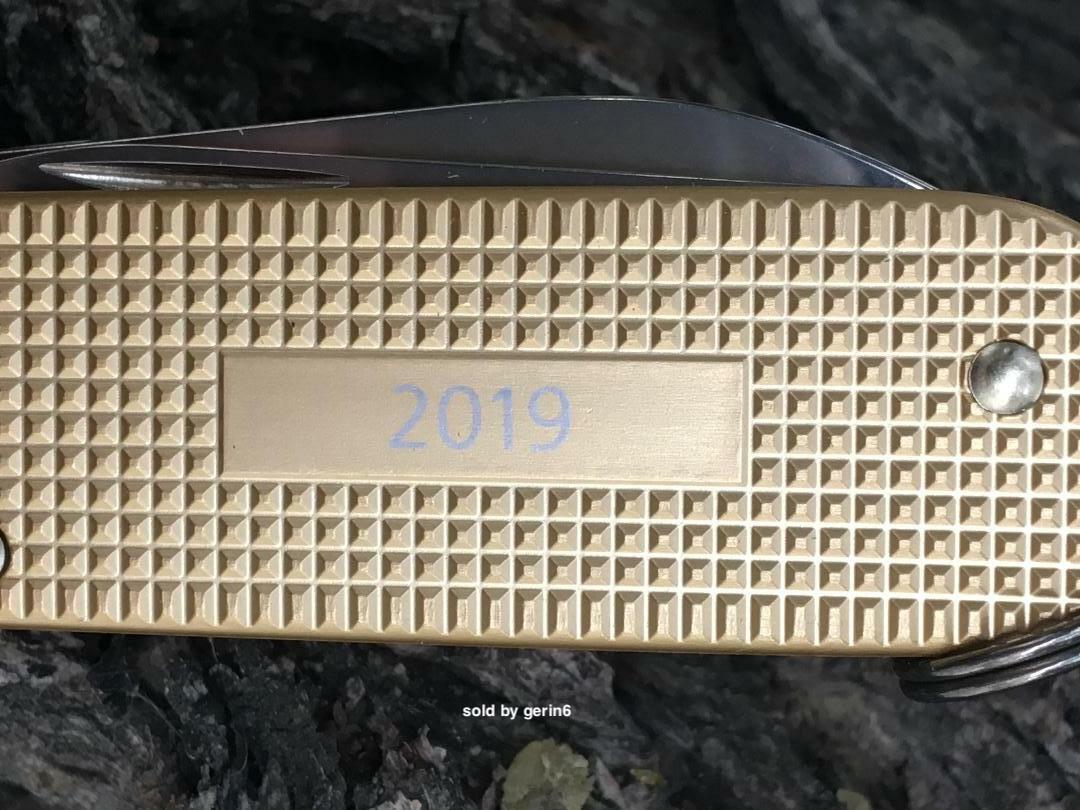 Swiss Army Knife L.E. Champagne Gold Cadet Alox Victorinox 0.2601.L19 New In Box
