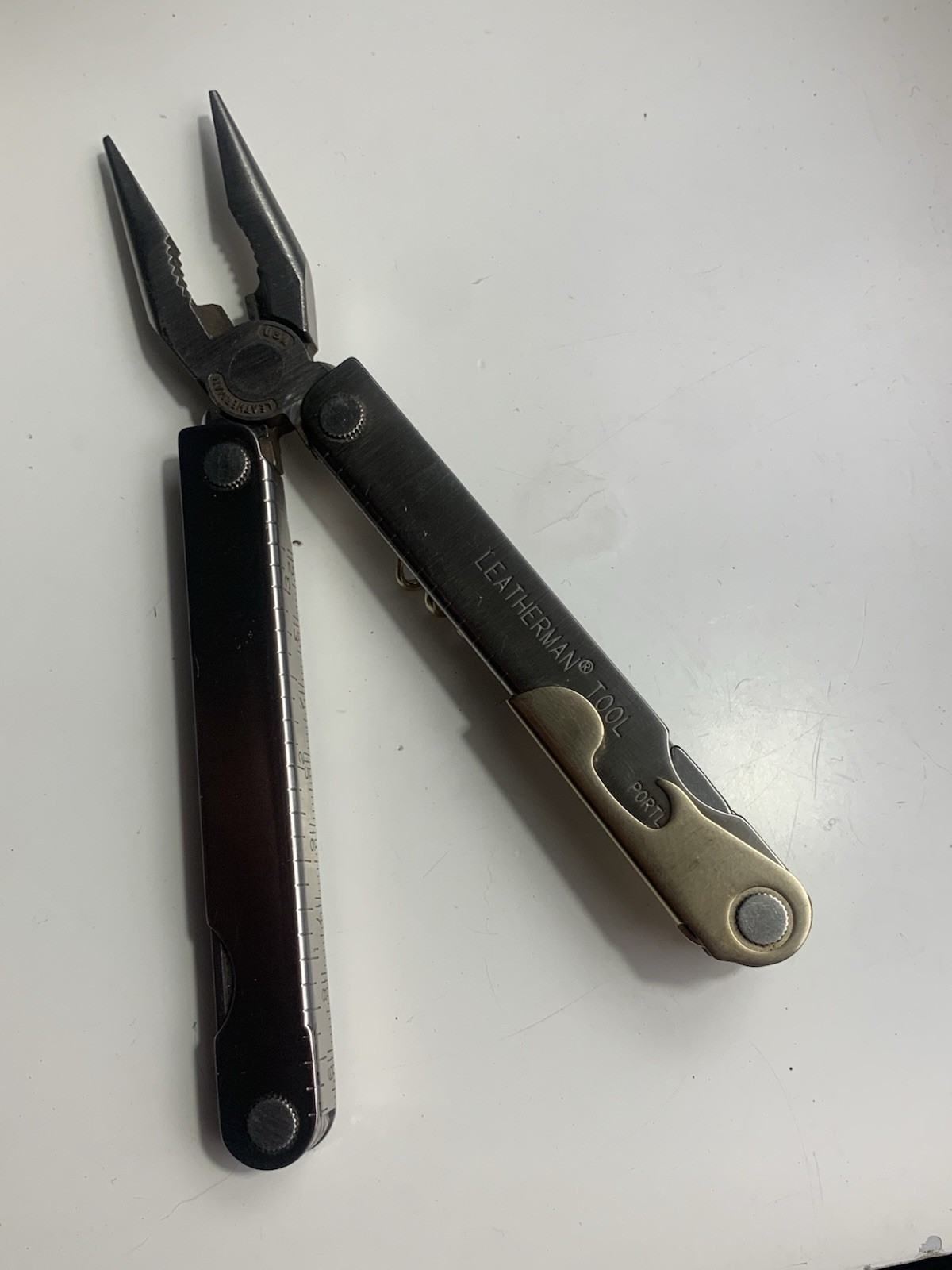 Leatherman Flair Stainless Multi-Tool Knife Corkscrew Rare Collectible Nov 1999