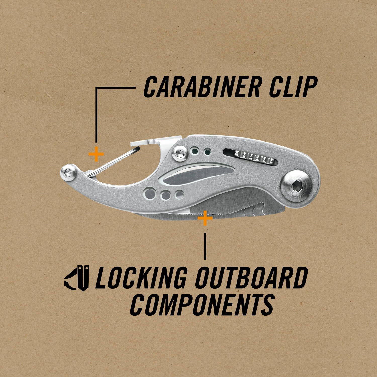 Gear Curve EDC Multitool 6-In-1 Pocket Knife Keychain with Pocket Screwdriver, G
