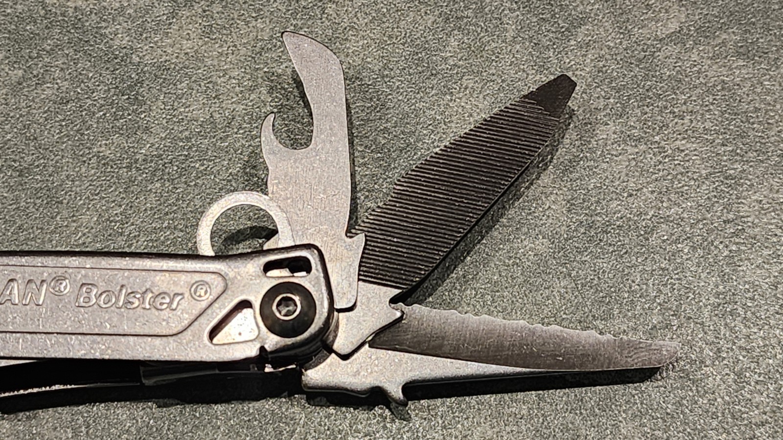 Great Condition Leatherman Bolster Multi-tool Stainless Steel Only – No Pouch