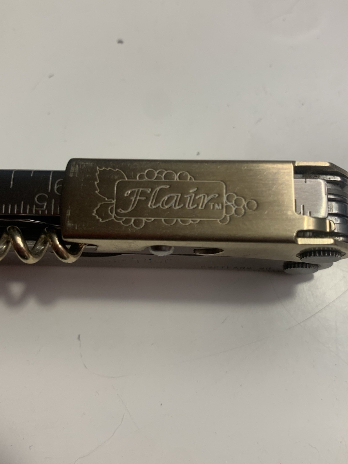 Leatherman Flair Stainless Multi-Tool Knife Corkscrew Rare Collectible Nov 1999