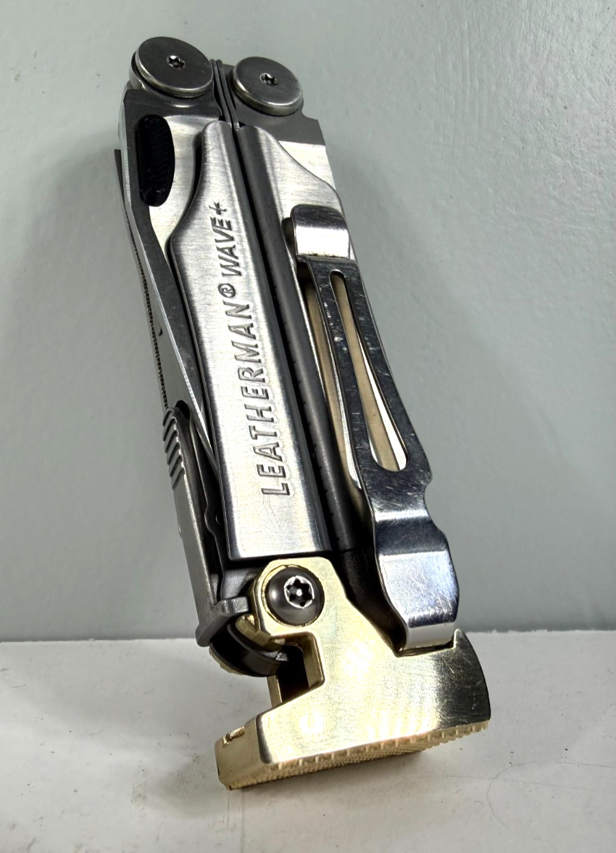 For Leatherman Wave +,SUPERIOR BRASS Hammer Head Mod, Modification, CNC Made