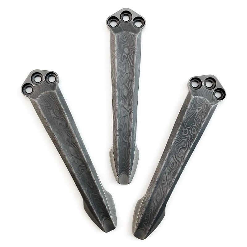 Damascus Steel Pocket Clip for Benchmade 551 Emerson Knife DIY Replacement Clip