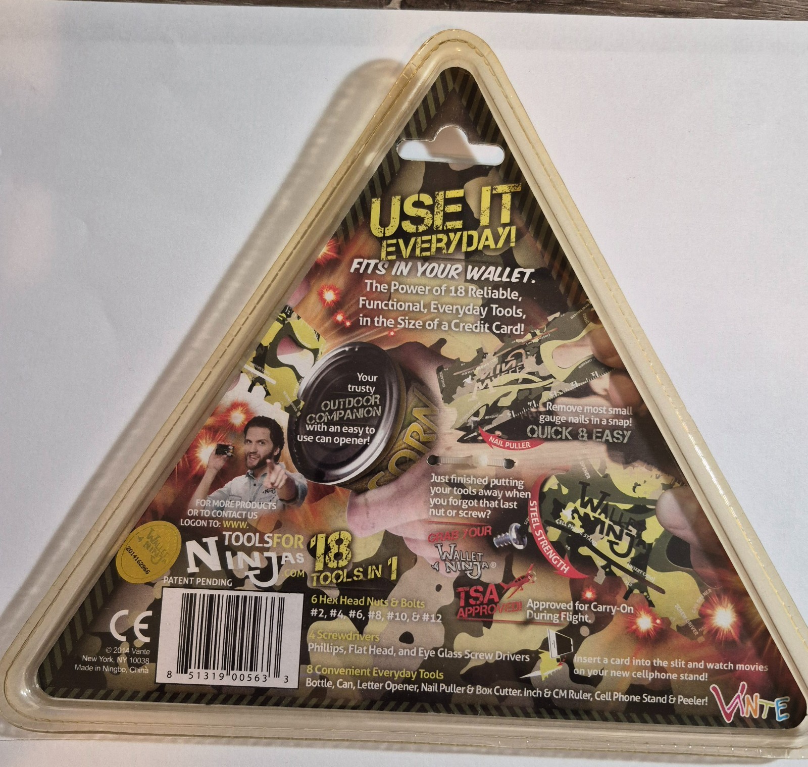 As Seen On TV- Wallet Ninja Camo Steel – new in package